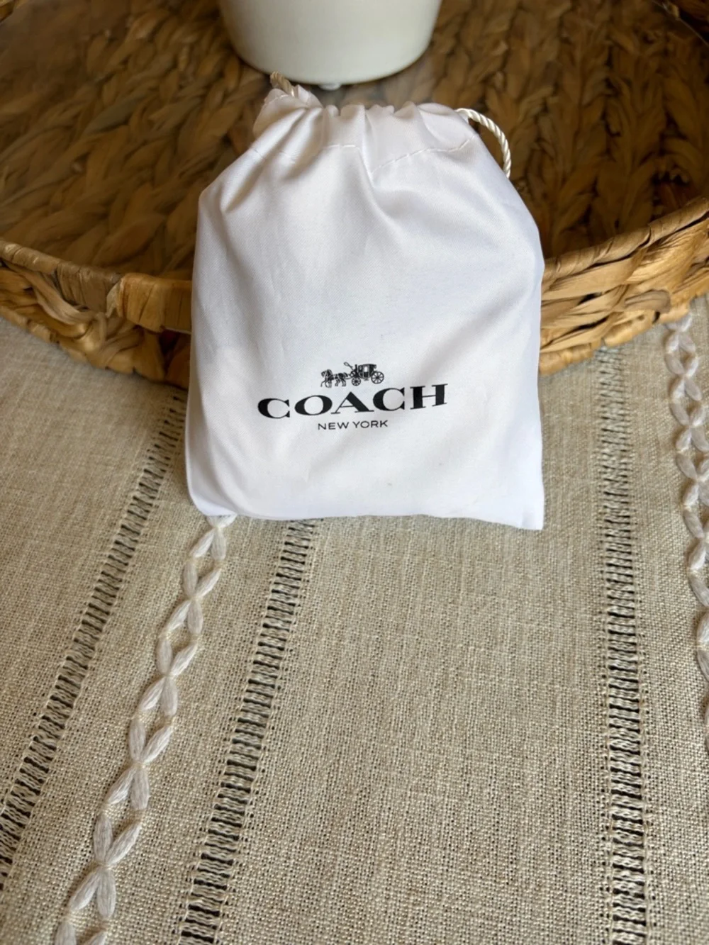 Coach Mini Nolita Leather bag charm in Chalk - Picture 8 of 8